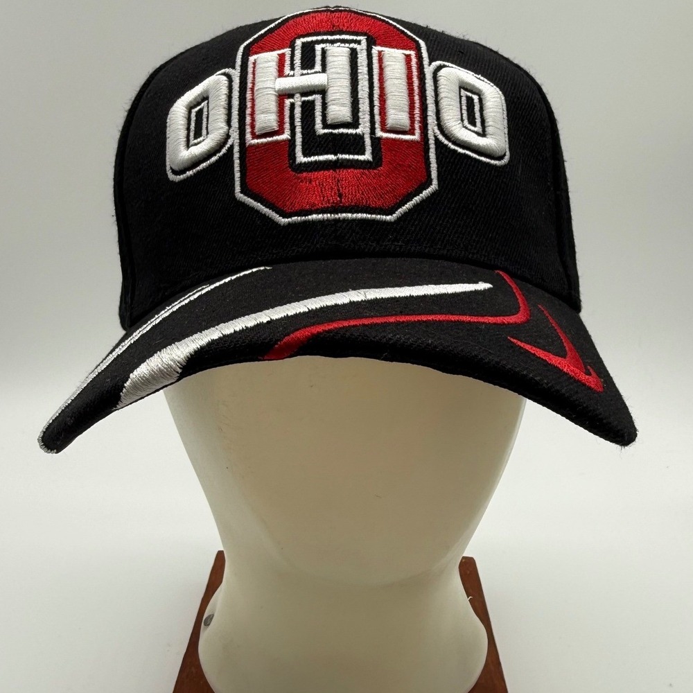 Ohio State Buckeyes Hat Cap‎ Black Red Adjustable Adult Baseball Fan NCAA